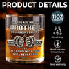 Custom Whiskey Glass - Personalized Birthday Gifts For Brother - Family By Chance, Brothers Forever