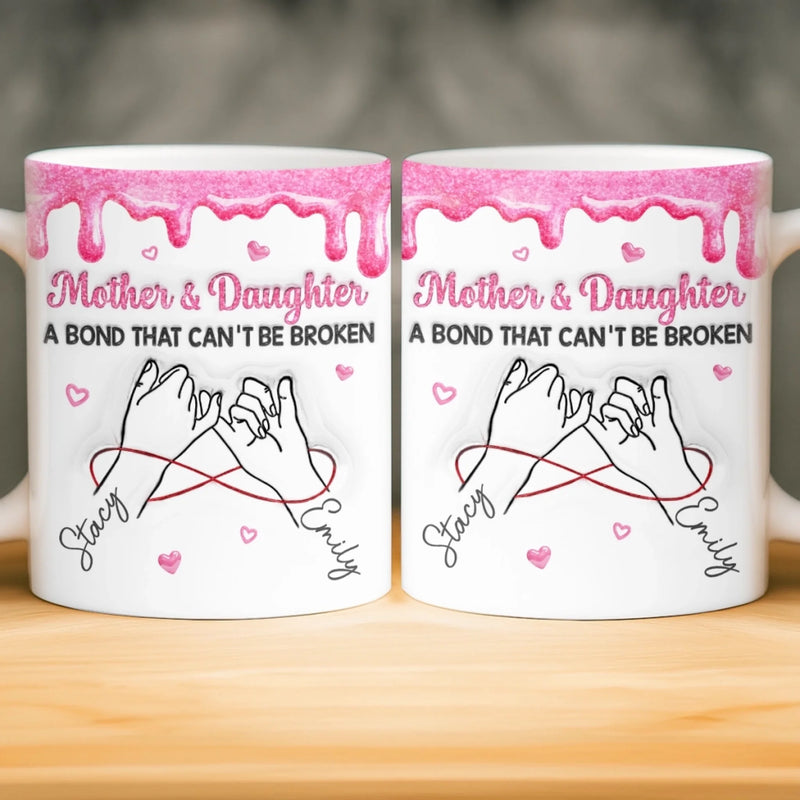 Custom 3D Inflated Effect Printed Mug - Personalized Birthday Gifts For Mom, Daughter - Queen Of My Heart
