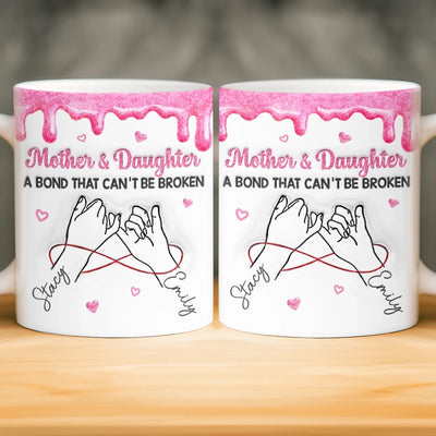 Custom 3D Inflated Effect Printed Mug - Personalized Birthday Gifts For Mom, Daughter - Queen Of My Heart