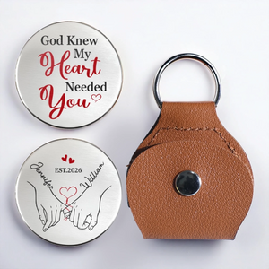 Custom Pocket Hug - Personalized Anniversary Wedding Gifts For Husband And Wife, Him And Her - With All My Love