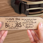 Custom Engraved Leather Belt - Personalized Anniversary Wedding Gifts For Husband And Wife, Him And Her - You Are My Everyday Choice