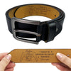 Custom Engraved Leather Belt - Personalized Anniversary Wedding Gifts For Husband And Wife, Him And Her - We Fit Without Trying