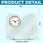 Custom Acrylic Desk Clock - Personalized Anniversary Wedding Gifts For Husband And Wife, Him And Her - Choosing Each Other Every Morning