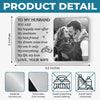 Custom Photo Aluminum Wallet Card - Personalized Anniversary Wedding Gifts For Husband And Wife, Him And Her - Our Hearts Stay In Sync