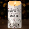 Custom LED Candle - Personalized Anniversary Wedding Gifts For Husband And Wife, Him And Her - Love Feels Safe With You
