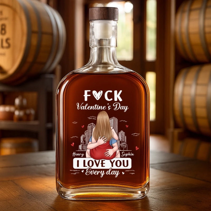 Custom Whiskey Bottle - Personalized Anniversary Wedding Gifts For Husband And Wife, Him And Her - Forever Feels Right