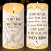 Custom LED Candle - Personalized Anniversary Wedding Gifts For Husband And Wife, Him And Her - You Make My Days Brighter