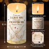 Custom LED Candle - Personalized Anniversary Wedding Gifts For Husband And Wife, Him And Her - You Make My Days Brighter