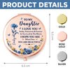 Custom Compact Mirror - Personalized Birthday Gifts For Daughter - Forever My Little Girl