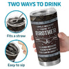 Custom Tumbler - Personalized Birthday Gifts For Brother - Family Made Us Brothers