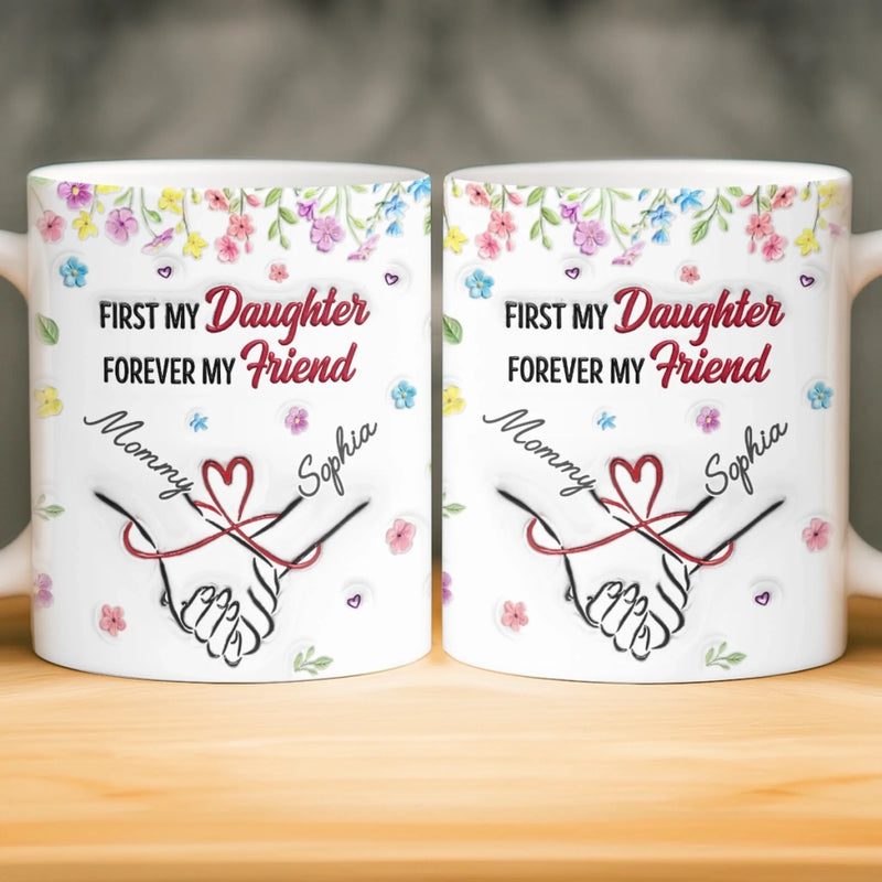 Custom 3D Inflated Effect Printed Mug - Personalized Birthday Gifts For Mom, Daughter - Home Is Wherever You Are