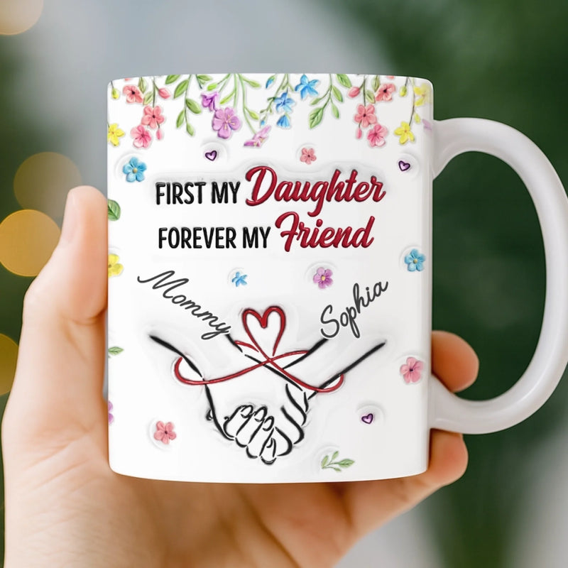 Custom 3D Inflated Effect Printed Mug - Personalized Birthday Gifts For Mom, Daughter - Home Is Wherever You Are