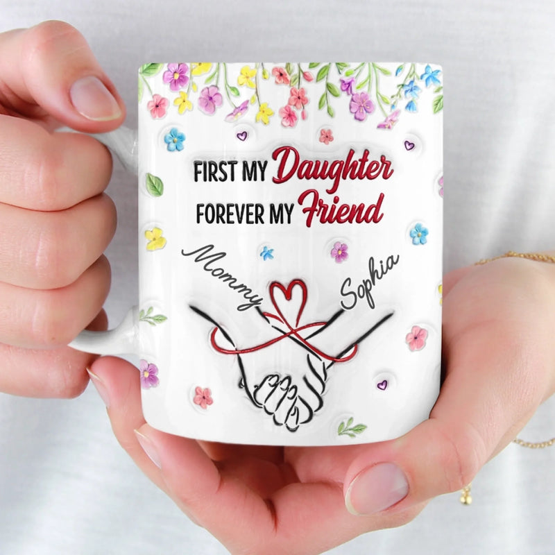 Custom 3D Inflated Effect Printed Mug - Personalized Birthday Gifts For Mom, Daughter - Home Is Wherever You Are