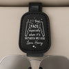 Custom Leather Car Visor - Personalized Anniversary Wedding Gifts For Husband And Wife, Him And Her - You Make My World Soft