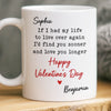 Custom Mug - Personalized Anniversary Wedding Gifts For Husband And Wife, Him And Her - Side By Side Feels Natural