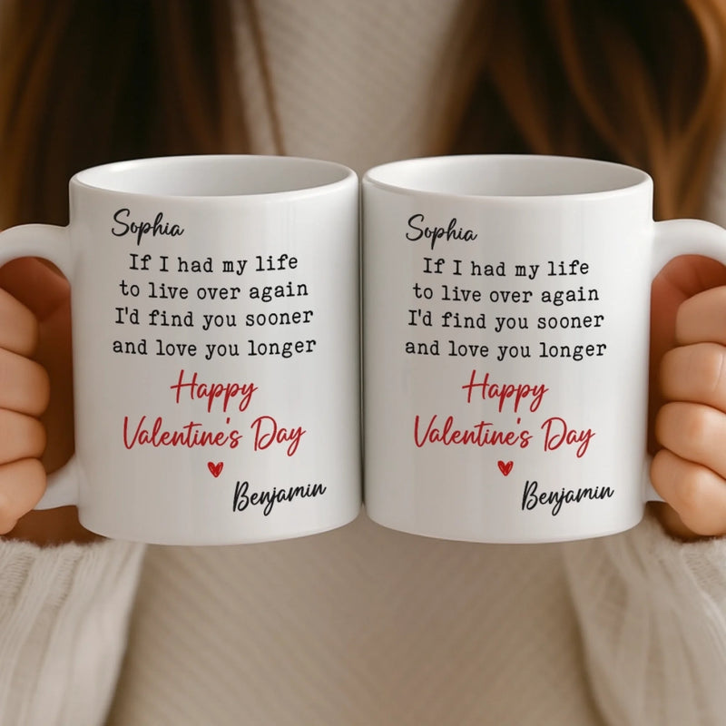 Custom Mug - Personalized Anniversary Wedding Gifts For Husband And Wife, Him And Her - Side By Side Feels Natural