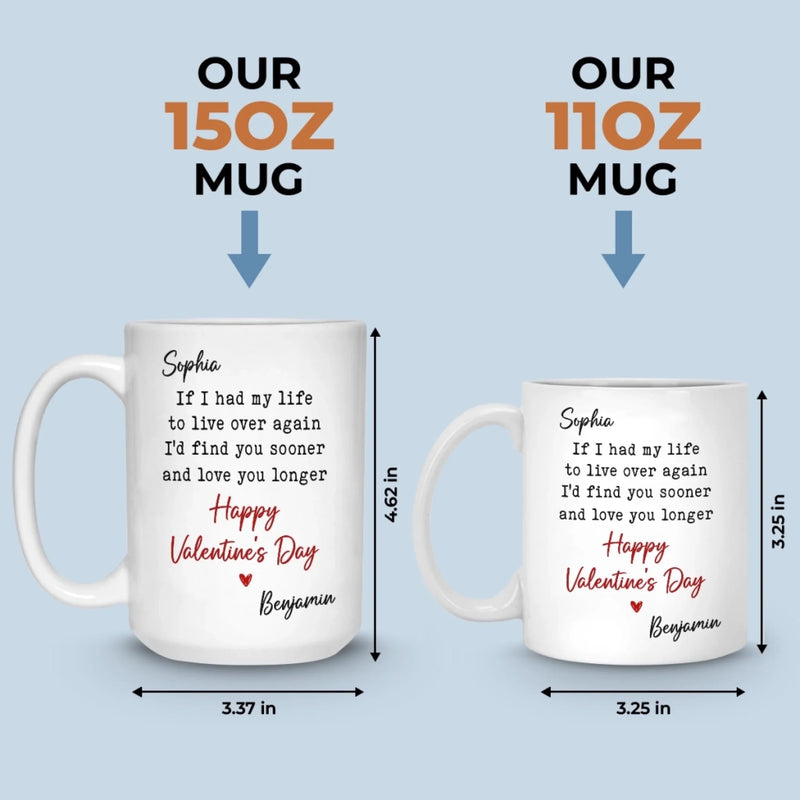 Custom Mug - Personalized Anniversary Wedding Gifts For Husband And Wife, Him And Her - Side By Side Feels Natural