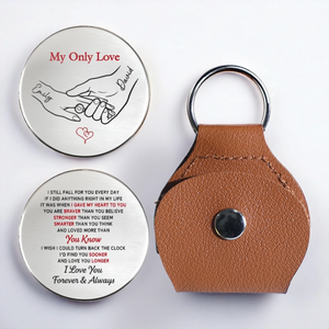 Custom Pocket Hug - Personalized Anniversary Wedding Gifts For Husband And Wife, Him And Her - A Tiny Hug With Big Love