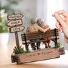 Together Is My Favorite Place To Be - Couple Personalized Custom Shaped 2-Layered Wooden Plaque With Flat Stand - House Warming Gift For Husband Wife, Anniversary