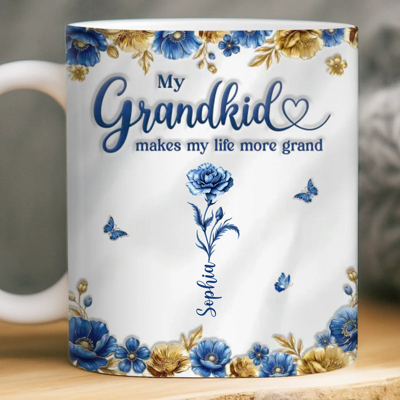 Custom Mug - Personalized Mother's Day Gifts For Mom, Grandma - A Lifetime Of Blooming Love
