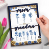 Custom 2-Layered Wooden Plaque - Personalized Mother's Day Gifts For Mom, Grandma - Timeless Love Blooms