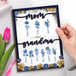 Custom 2-Layered Wooden Plaque - Personalized Mother's Day Gifts For Mom, Grandma - Timeless Love Blooms