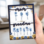 Custom 2-Layered Wooden Plaque - Personalized Mother's Day Gifts For Mom, Grandma - Timeless Love Blooms