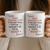 Custom Mug - Personalized Anniversary Valentine Wedding Gifts For Husband And Wife, Him And Her - Together We Grow Braver