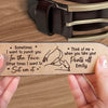 Custom Engraved Leather Belt - Personalized Anniversary Wedding Gifts For Husband And Wife, Him And Her - Love Chooses Us Again