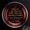 Custom Whiskey Glass - Personalized Anniversary Wedding Gifts For Husband And Wife, Him And Her, Wine, Bourbon, Whiskey Lovers - With You Life Unfolds