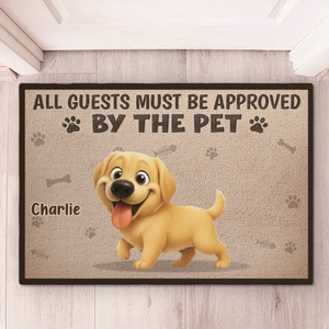 Custom Home Decor Decorative Mat - Personalized Birthday Gifts For Dog Cat Lovers, Dog Dad And Mom, Cat Owners - Fur Bosses Say Yes