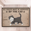 Custom Home Decor Decorative Mat - Personalized Birthday  Gifts For Cat Lovers, Cat Mom And Dad - Welcome, Cats Say Maybe