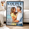 Custom Photo Vertical Poster - Personalized Anniversary Wedding Gifts For Husband And Wife, Him And Her - Love Grows Where We Stand