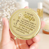 Custom Compact Mirror - Personalized Anniversary Wedding Gifts For Husband And Wife, Him And Her - Chosen With Love