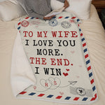 Custom Blanket - Personalized Anniversary Wedding Gifts For Husband And Wife, Him And Her - You Are My Chosen Calm