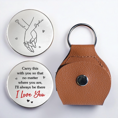 Custom Pocket Hug - Personalized Anniversary Wedding Gifts For Husband And Wife, Him And Her - Our Bond Deepens With Time
