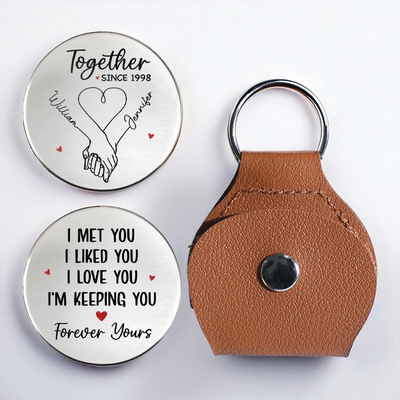 Custom Pocket Hug - Personalized Anniversary Wedding Gifts For Husband And Wife, Him And Her - We Build Joy Daily