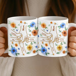 Custom 3D Inflated Effect Printed Mug - Personalized Mother's Day Gifts For Mom, Grandma - Family Love, Hand In Hand