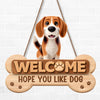 Custom Wood Sign - Personalized Birthday Gifts For Dog Lovers, Dog Dad And Mom - Home Of Happy Dogs