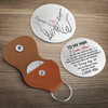 Custom Pocket Hug - Personalized Anniversary Wedding Gifts For Husband And Wife, Him And Her - Together Feels Calm And Right