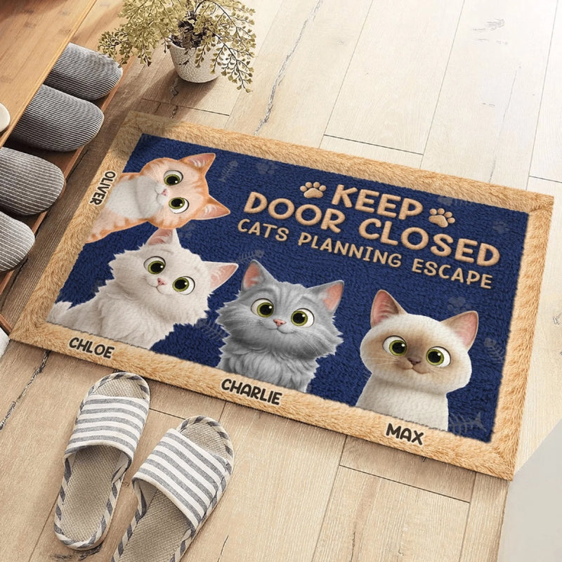 Custom Home Decor Decorative Mat - Personalized Birthday  Gifts For Cat Lovers, Cat Mom And Dad - Hope You Like Cats