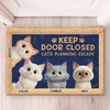 Custom Home Decor Decorative Mat - Personalized Birthday  Gifts For Cat Lovers, Cat Mom And Dad - Hope You Like Cats