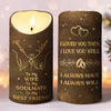 Custom LED Candle - Personalized Anniversary Wedding Gifts For Husband And Wife, Him And Her - No Refunds, Just Us