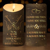 Custom LED Candle - Personalized Anniversary Wedding Gifts For Husband And Wife, Him And Her - No Refunds, Just Us