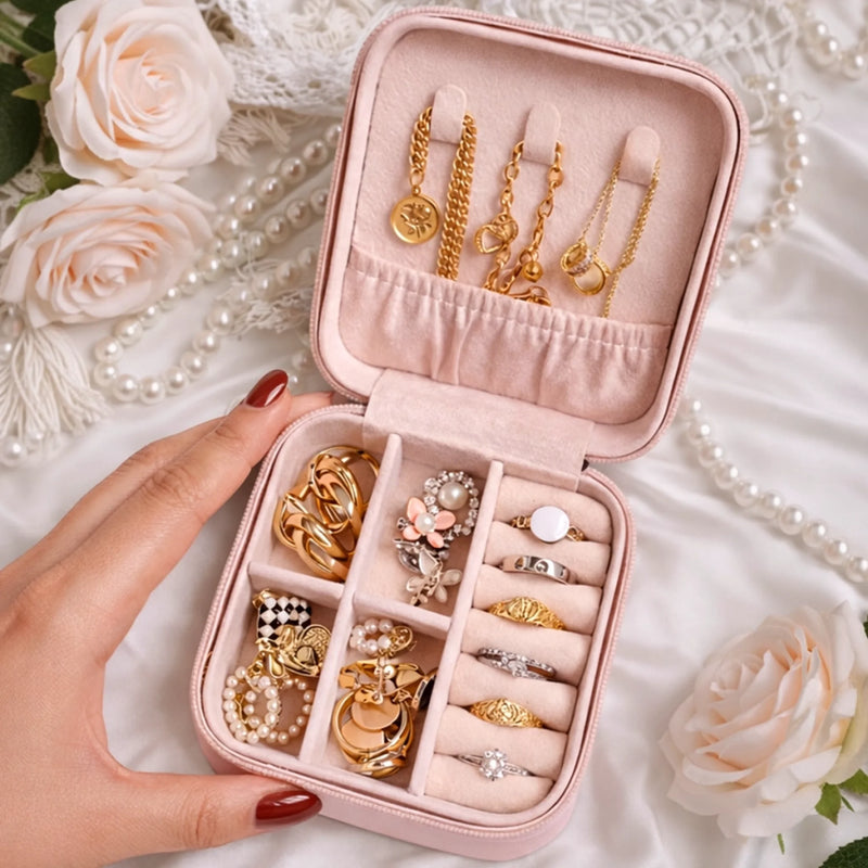 Custom Square Jewelry Case - Personalized Birthday Gifts For Mom, Daughter - Always Loved Beyond Words