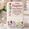 Custom Pocket Mirror - Personalized Birthday Gifts For Mom, Daughter - My Daughter, Every Lifetime