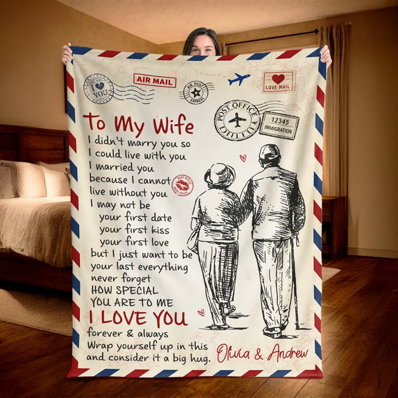 Custom Blanket - Personalized Anniversary Wedding Gifts For Husband And Wife, Him And Her - Always Better Together