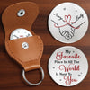 Custom Pocket Hug - Personalized Anniversary Wedding Gifts For Husband And Wife, Him And Her - Love Grows Quietly With Us