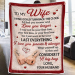 Custom Blanket - Personalized Anniversary Wedding Gifts For Husband And Wife, Him And Her - Side By Side Forever