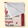 Custom Blanket - Personalized Anniversary Wedding Gifts For Husband And Wife, Him And Her - Side By Side Forever